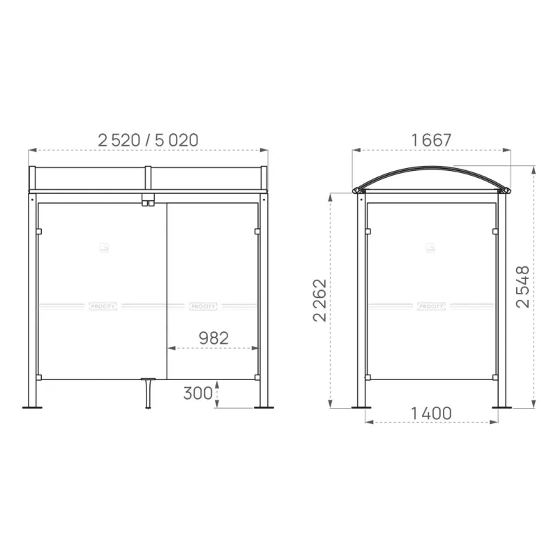 Voute Classic Smoking and Vaping Shelter