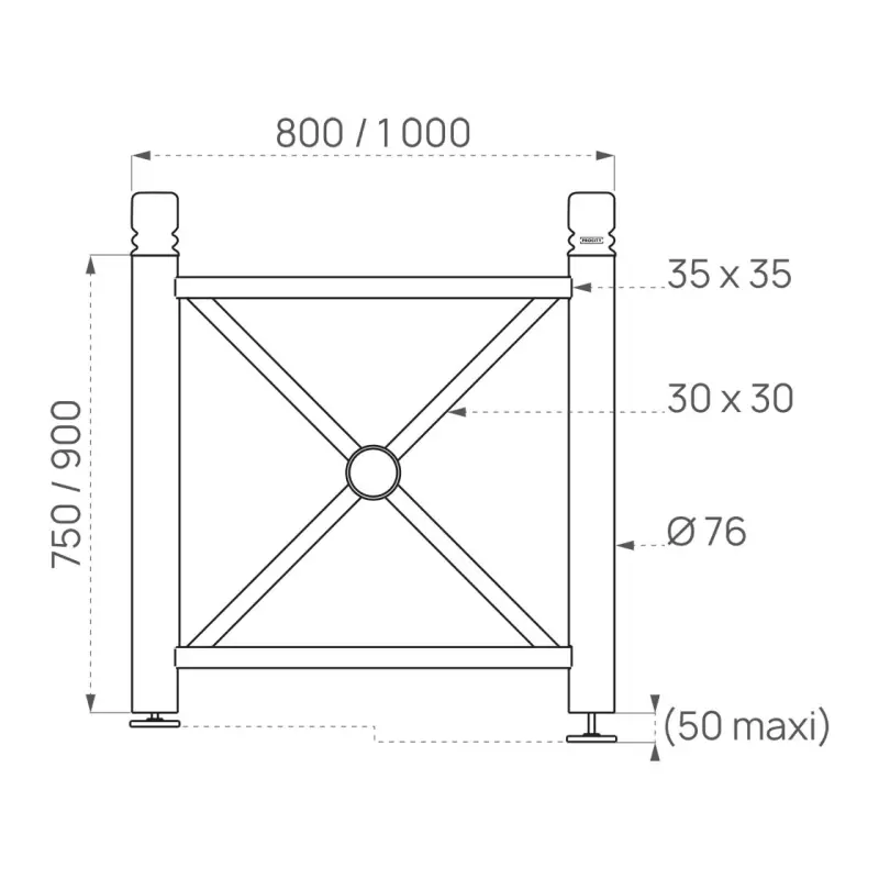 Province steel planters – Brushed stainless steel