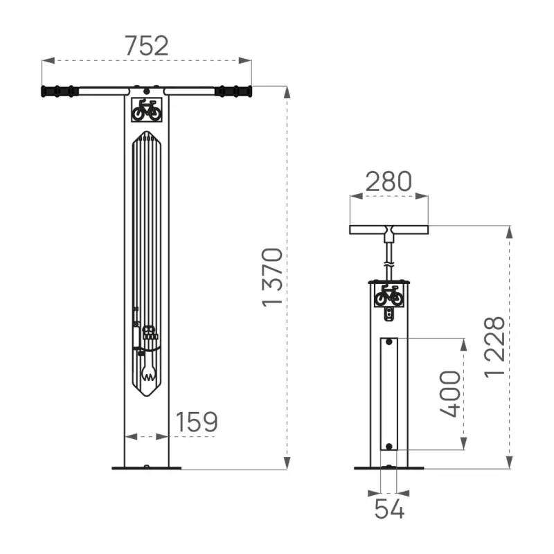 Bike repair point & air pump