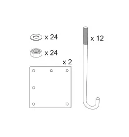 Height restrictor pre-installation kit for 202515, 202518 and 202519
