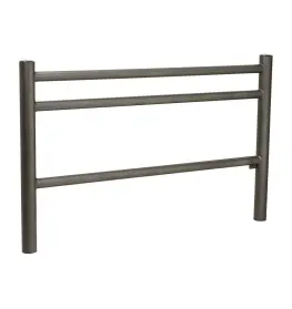 Brushed stainless steel top cap Trio railing