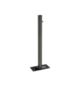 Fold down steel bollard brushed stainless steel top