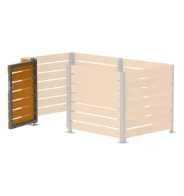 HPL Door for Modular Wheelie Bin Store