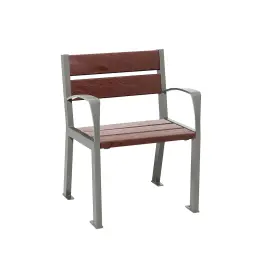 Silaos®recycled plastic chair 5 slats