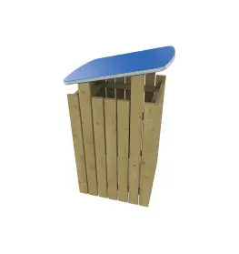 Turin litter bins with roof - 160 litres