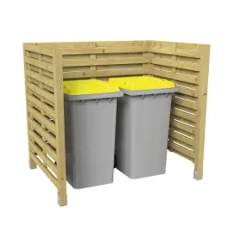 Turin Decorative fence and wheelie bin stores
