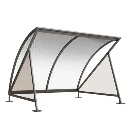 Moonshape bicycle shelter
