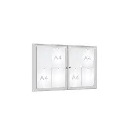 Dual door "1000" 75 mm outdoor notice boards