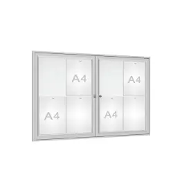Dual door "Tradition" notice boards