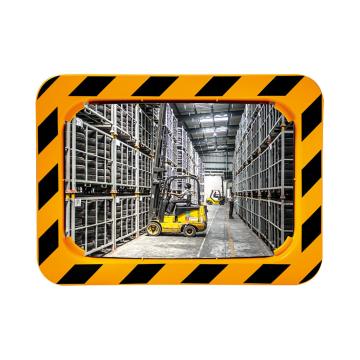 Industrial safety mirrors  (yellow & black frame) in Polymir & P.A.S