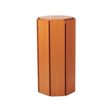Seville wooden litter bins - octagonal - 100 litres