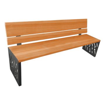 Venice wood & steel seat