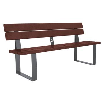Riga recycled plastic bench